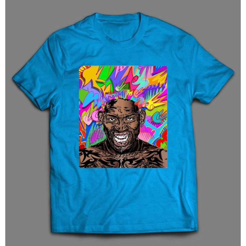 CRAZY NEON DENNIS RODMAN HIGH QUALITY SHIRT * SICK